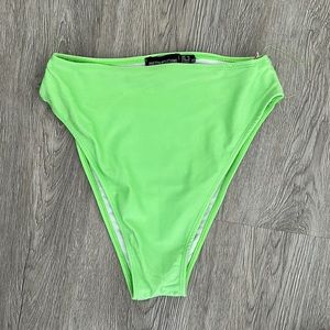 Neon green bikini bottoms